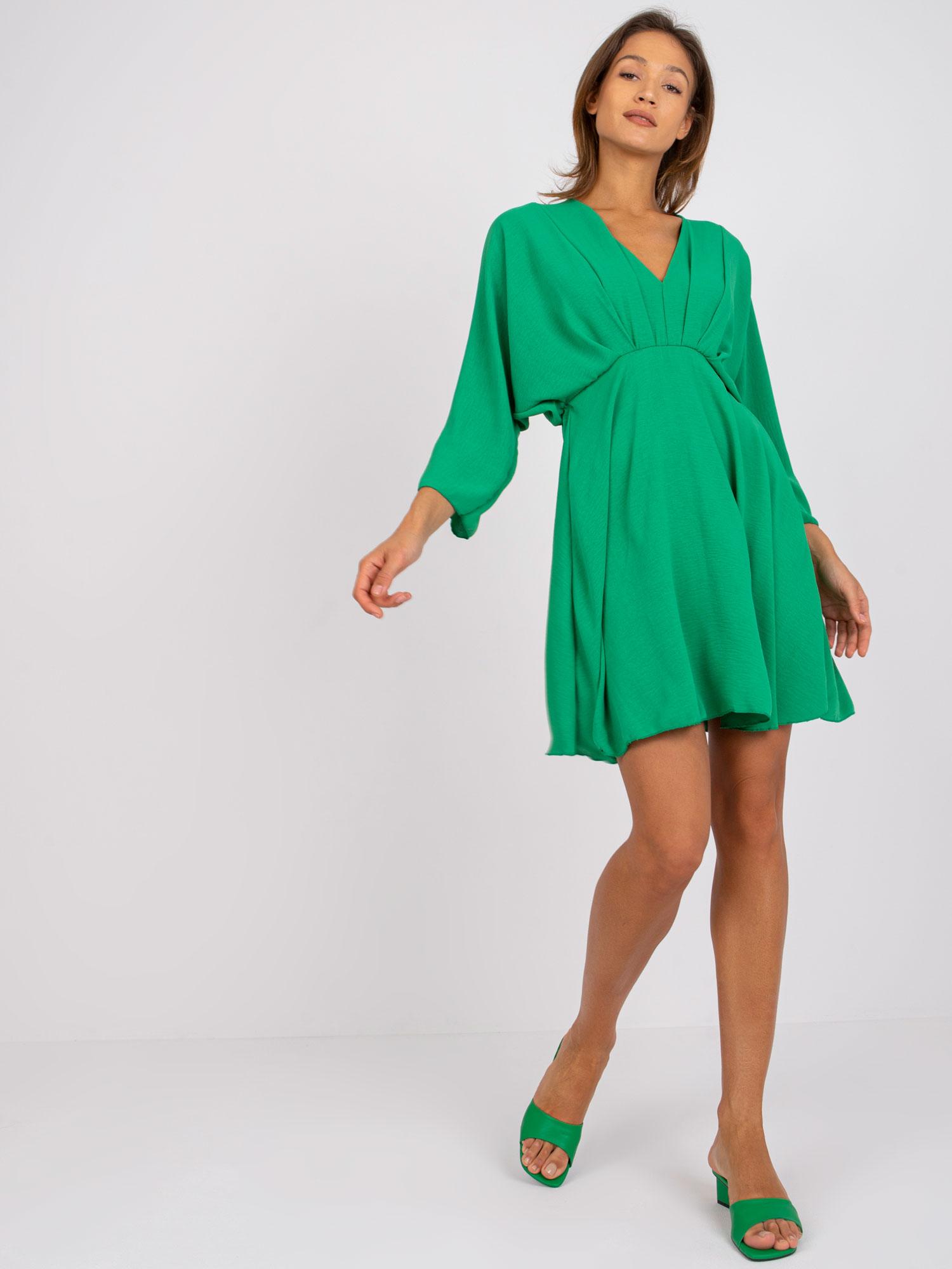 Italská móda dámské šaty Kepi zelená