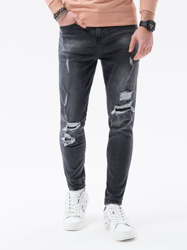 Ombre Clothing Pánské džíny Jed černá