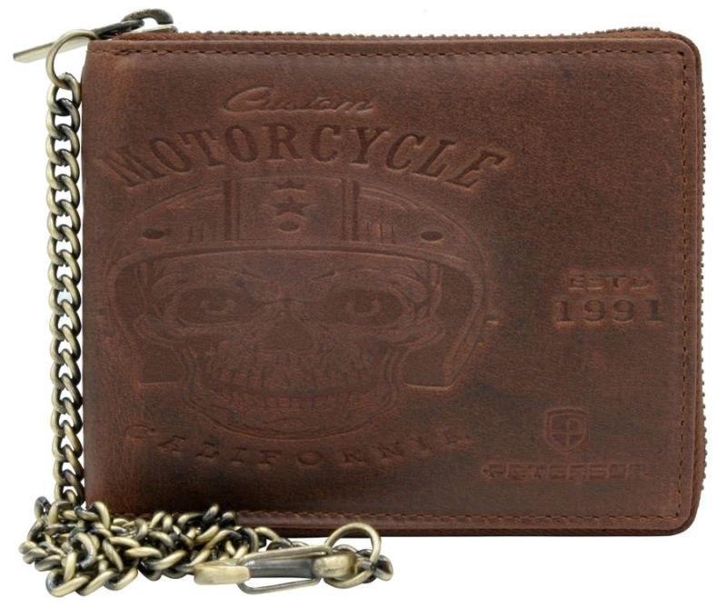 Peterson Pánská kožená peněženka se zabezpečením RFID Adony hnědá 