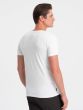 Ombre Clothing Pánské tričko s krátkým rukávem Heman bílá