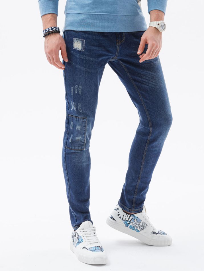Ombre Clothing Pánské džíny Skinny fit Regdar modrá