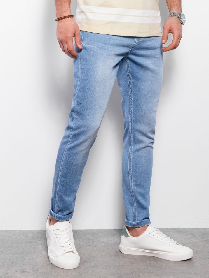 Ombre Clothing Pánské džínové kalhoty Elird světle modrá