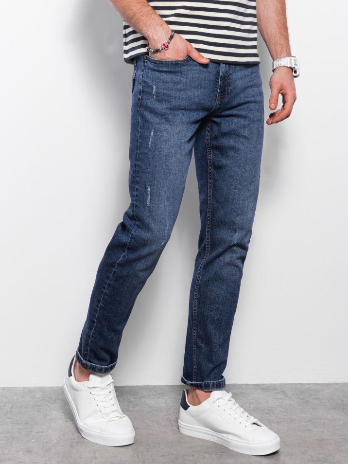 Ombre Clothing Pánské džínové kalhoty Carnweline tmavě modrá