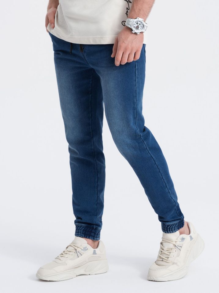 Ombre Clothing Pánské džínové kalhoty Hlongavi tmavě modrá