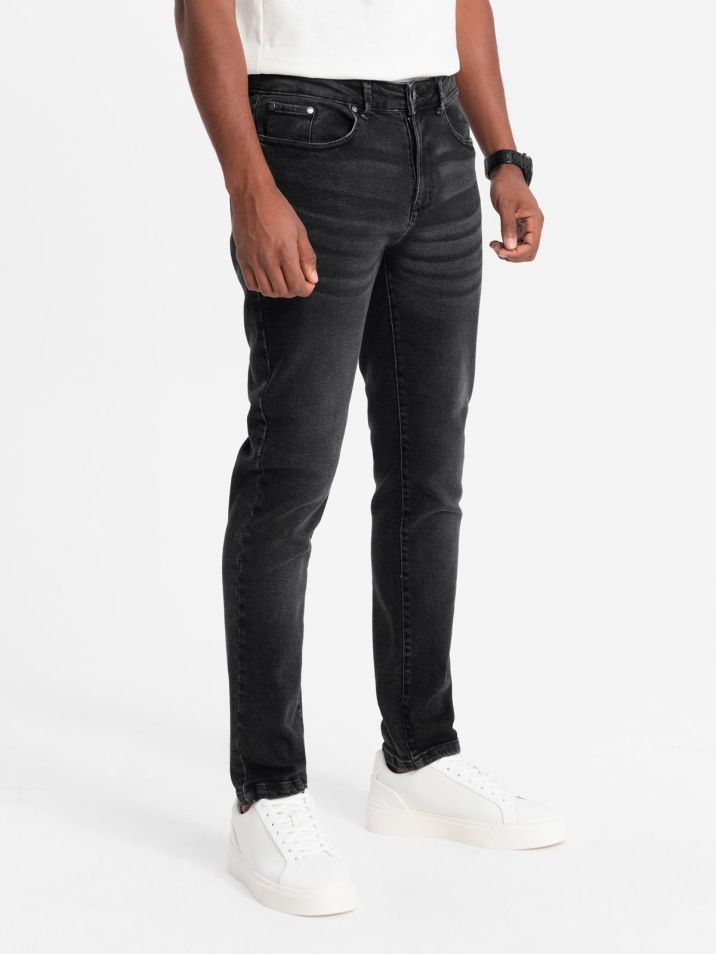 Ombre Clothing Pánské džínové kalhoty Ntiyiso černá