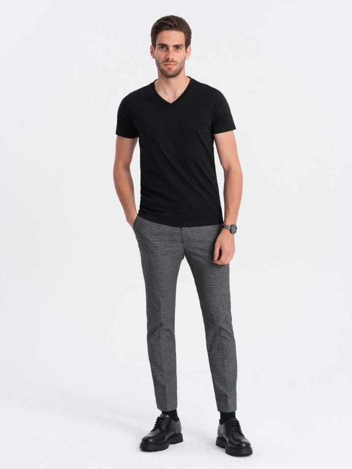 Ombre Clothing Pánské tričko s krátkým rukávem Heman černá