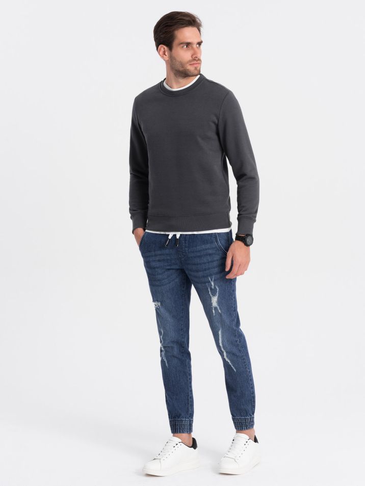 Ombre Clothing Pánské džínové kalhoty Valmaer modrá