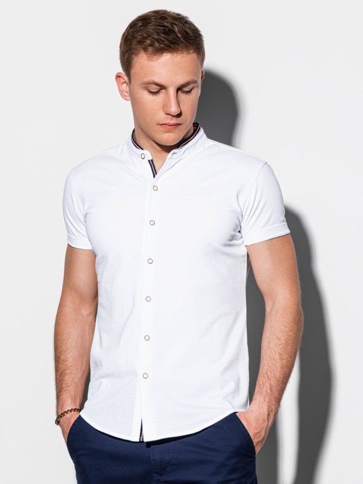 Ombre Clothing Pánská košile Conway bílá
