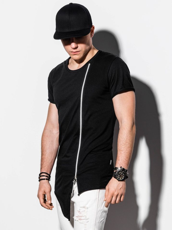Ombre Clothing Pánské basic tričko Enuo černé
