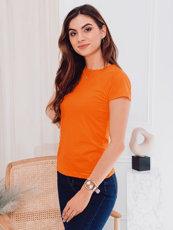 Deoti Dámské basic tričko Meinrad oranžová