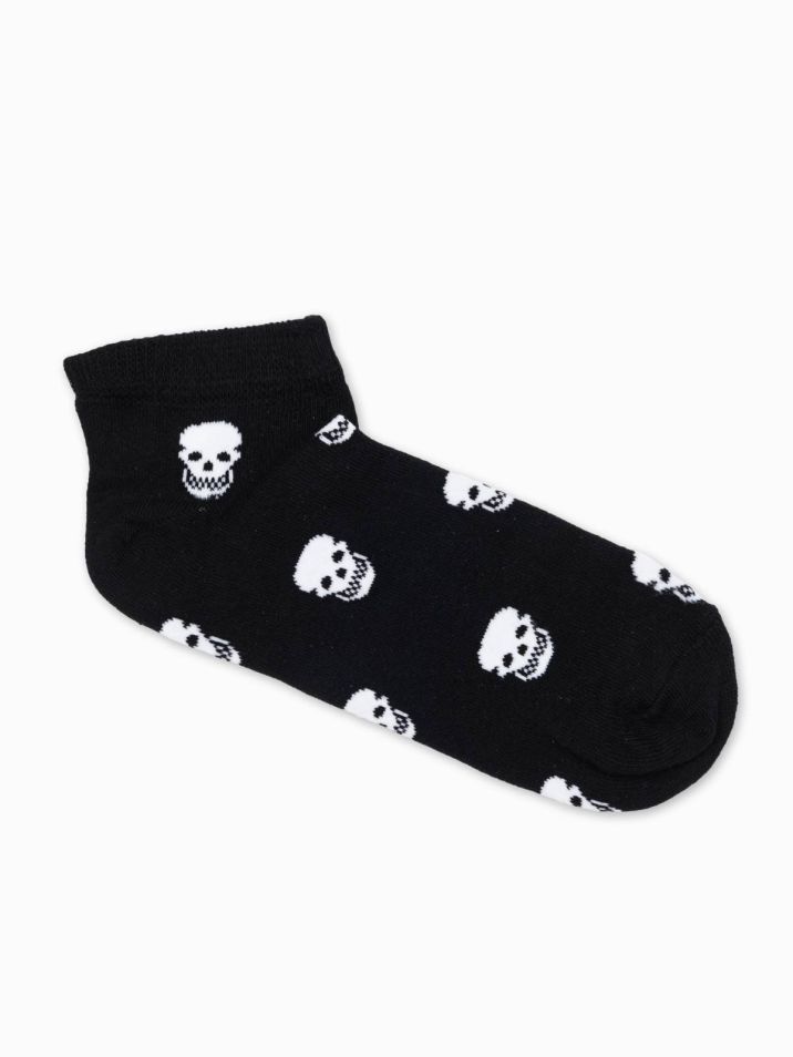 Ombre Clothing Pánské kotníkové ponožky Ydedain černá
