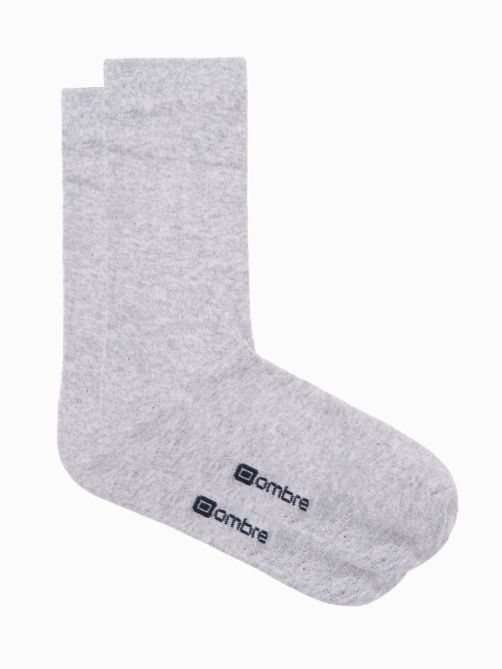 Ombre Clothing Pánské ponožky Heid šedá 3 pack