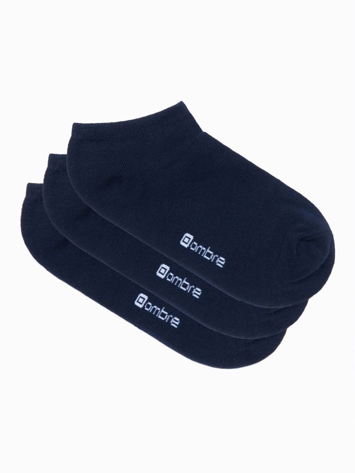 Ombre Clothing Pánské ponožky Jughin navy 3 pack