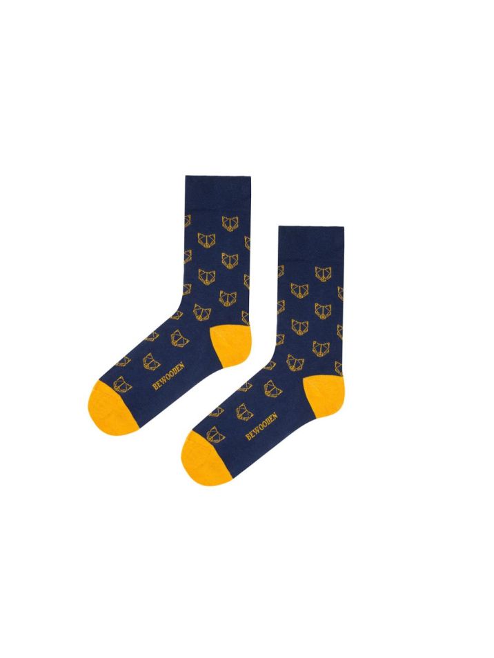 BeWooden Pánské ponožky Hefox Socks modrá