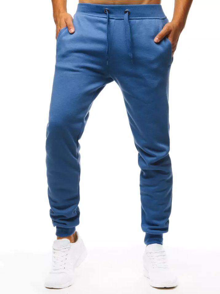 Dstreet Pánské teplákové kalhoty Lacey modrá