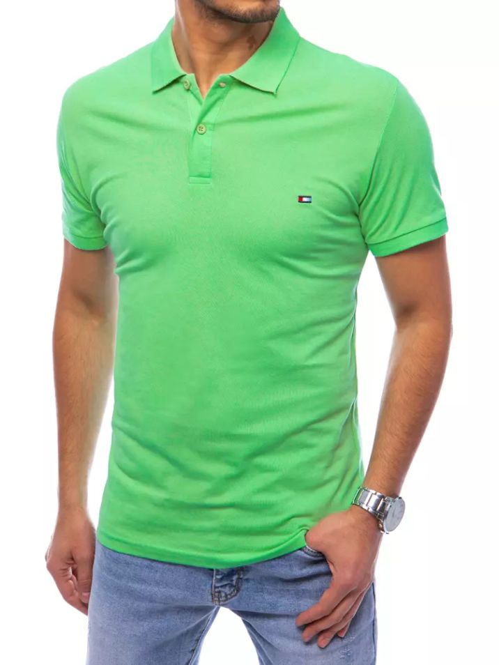Dstreet Pánské polo tričko Selar zelená