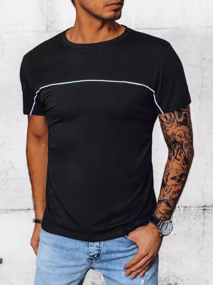 Dstreet Pánské tričko s krátkým rukávem Dorje černá