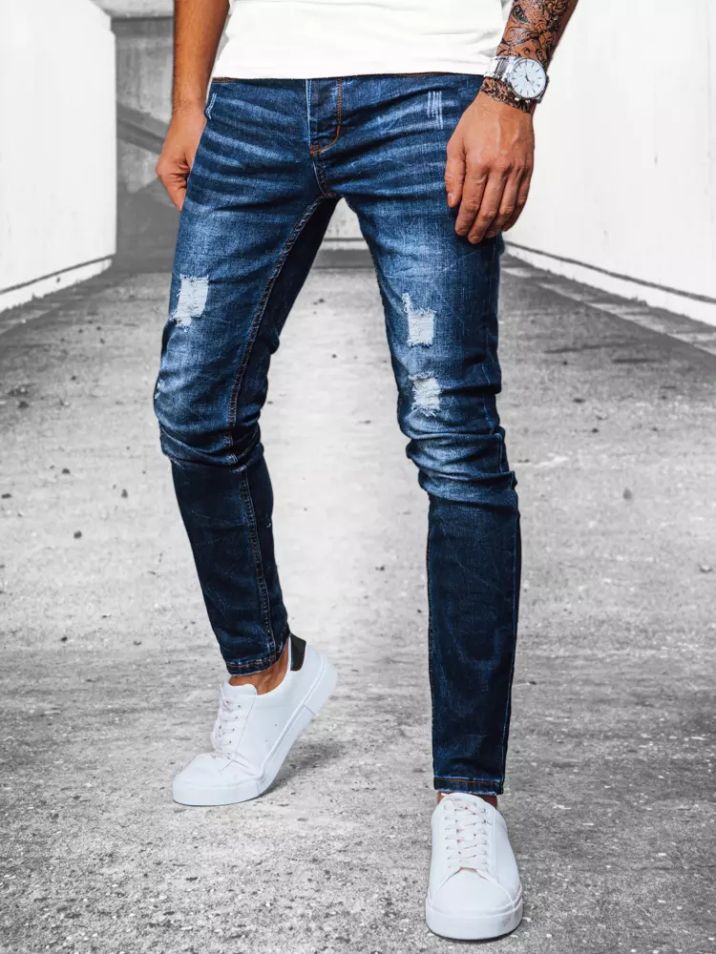 Dstreet Pánské džínové kalhoty Lomaahn tmavě modrá