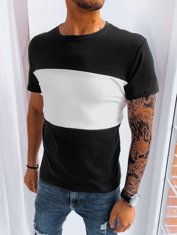 Dstreet Pánské tričko s krátkým rukávem Modur černá
