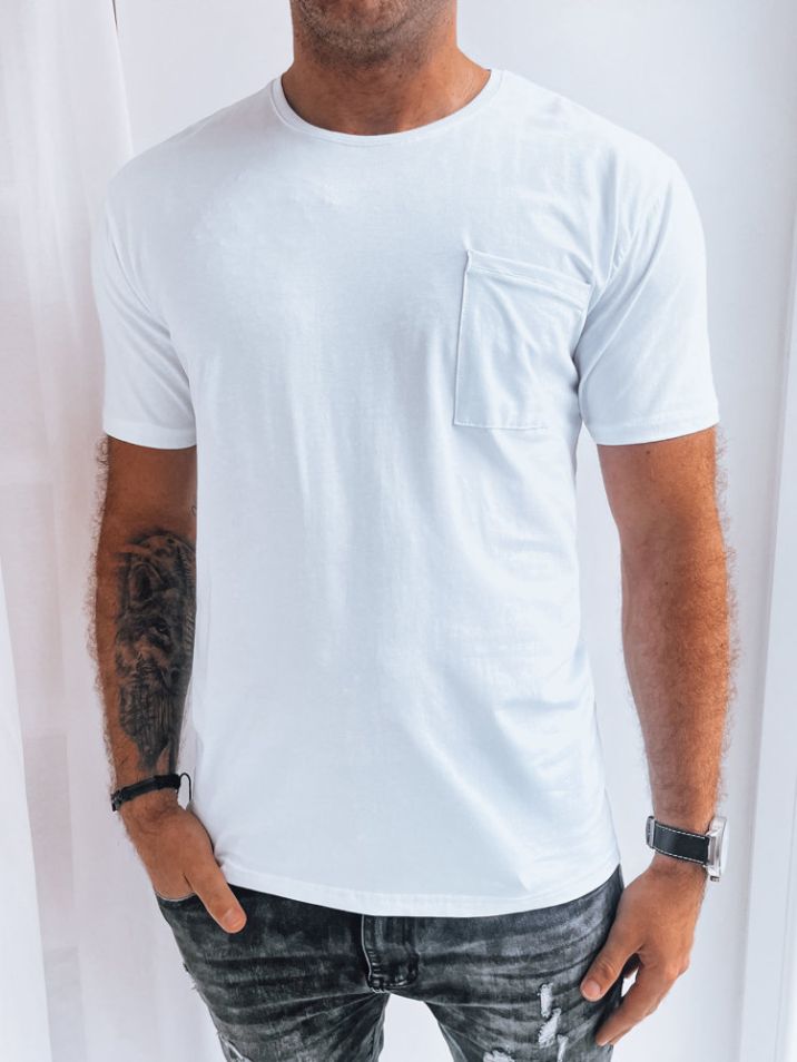Dstreet Pánské tričko s krátkým rukávem Taberis bílá