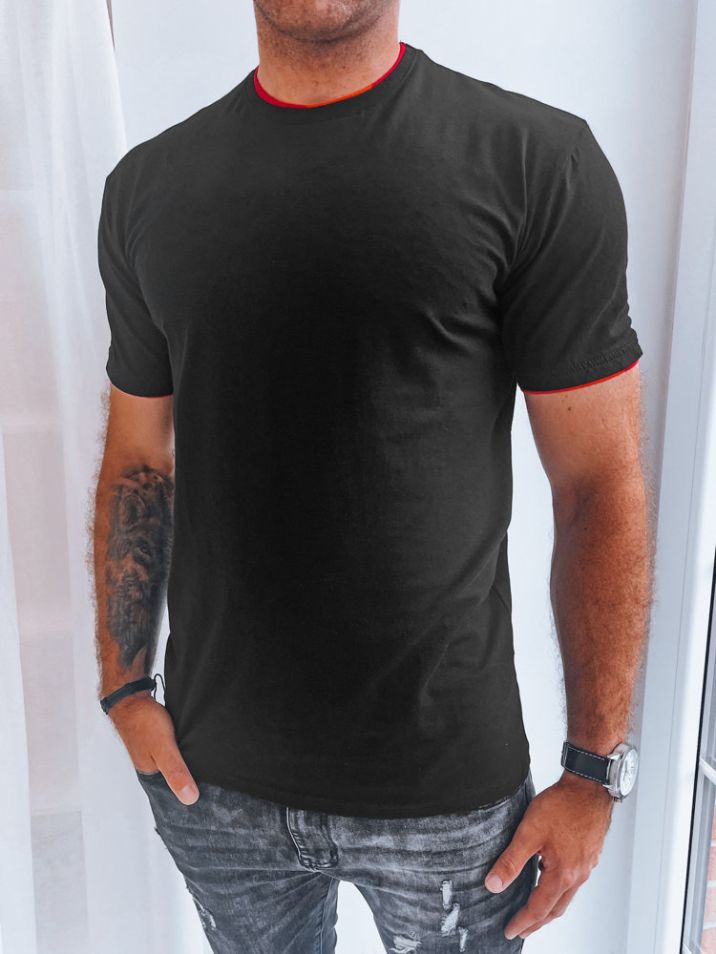 Dstreet Pánské tričko s krátkým rukávem Nedegan černá