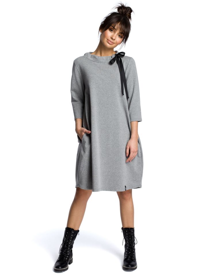 BeWear Dámské mini šaty Willibrord B070 šedá