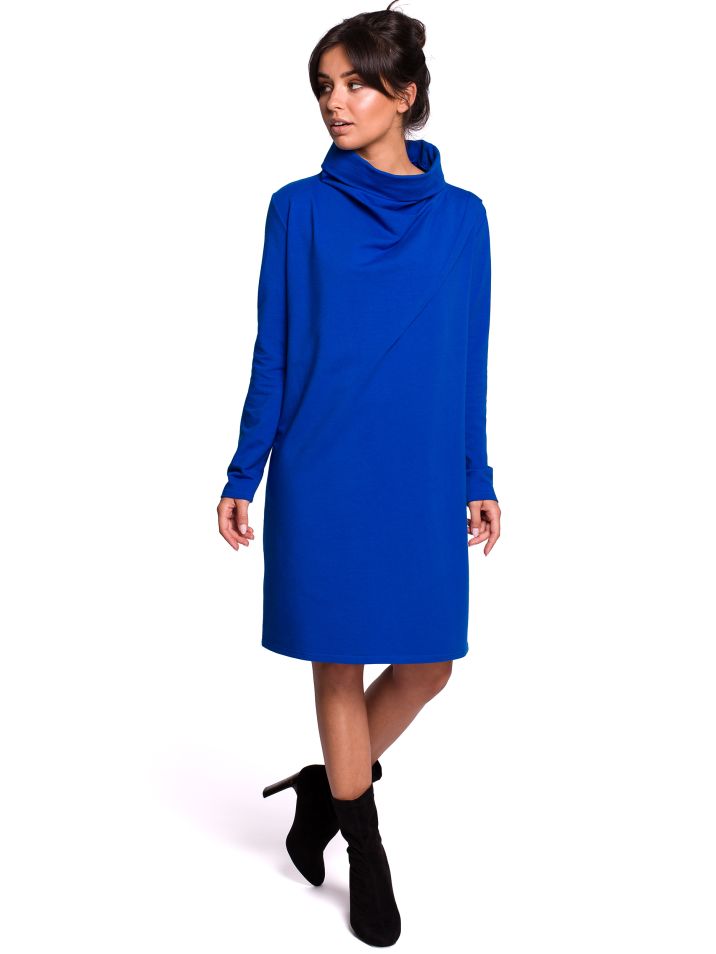 BeWear Dámské midi šaty Hendrych B132 tmavě modrá