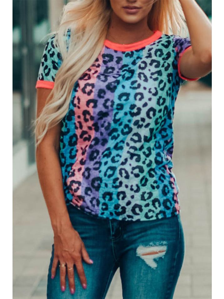 OMG Dámské tričko s potiskem Ahen leopard