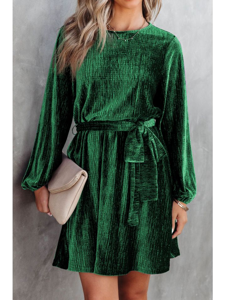 OMG Dámské mini šaty Emnet tmavě zelená