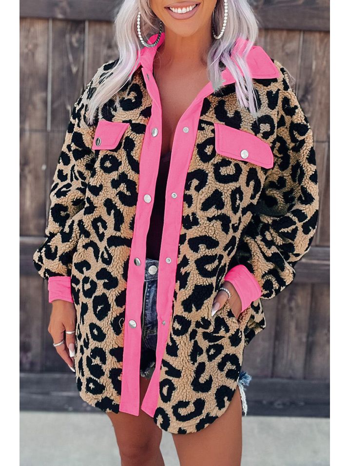 OMG Dámská košilová bunda Biator leopard