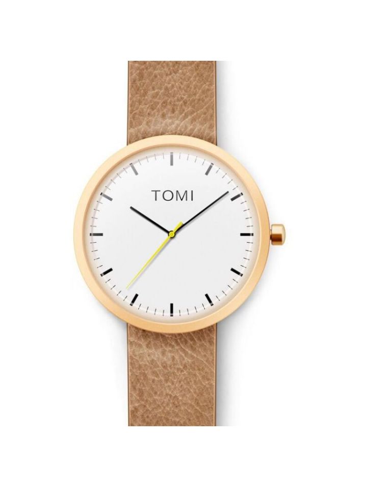 Carla Pánské analogové hodinky Tomi zlatá