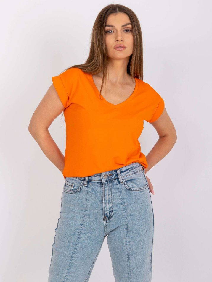 Rue Paris Dámské tričko Carly oranžová