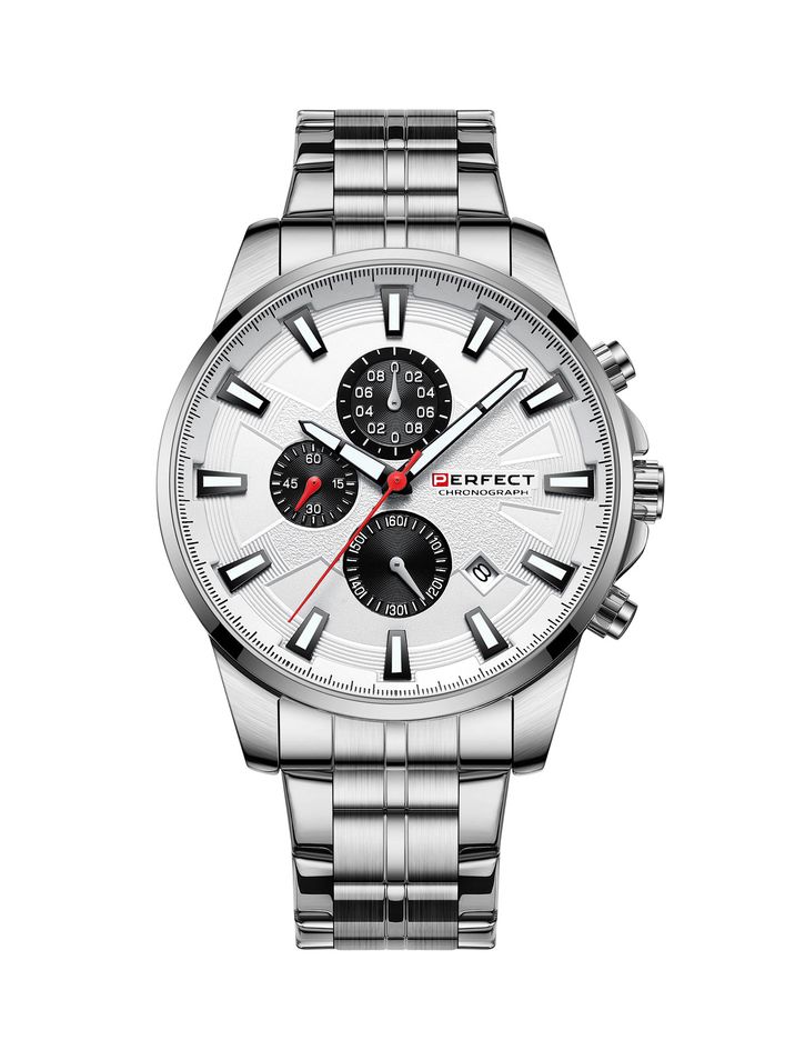 Perfect Pánské analogové hodinky Rebatho stříbrná