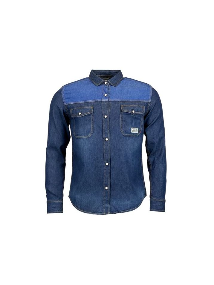EKW Pánská džínová košile s dlouhým rukávem Feiler modrá