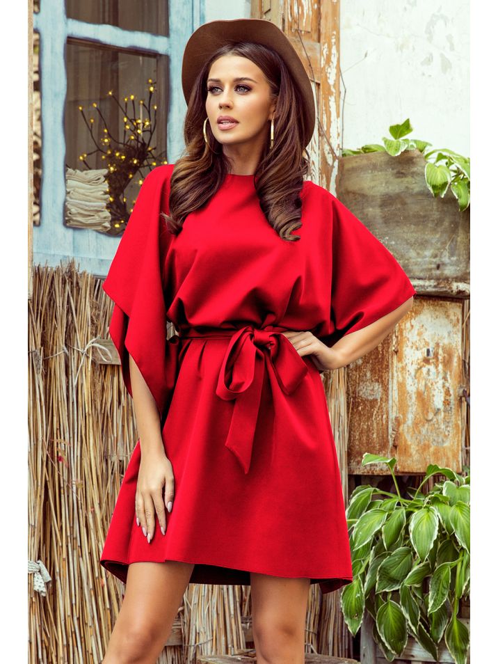 Numoco Dámské mini šaty Sofia červená