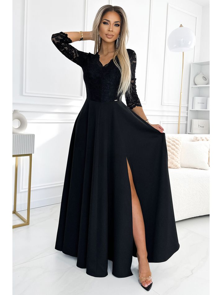Numoco Dámské společenské šaty Amber černá