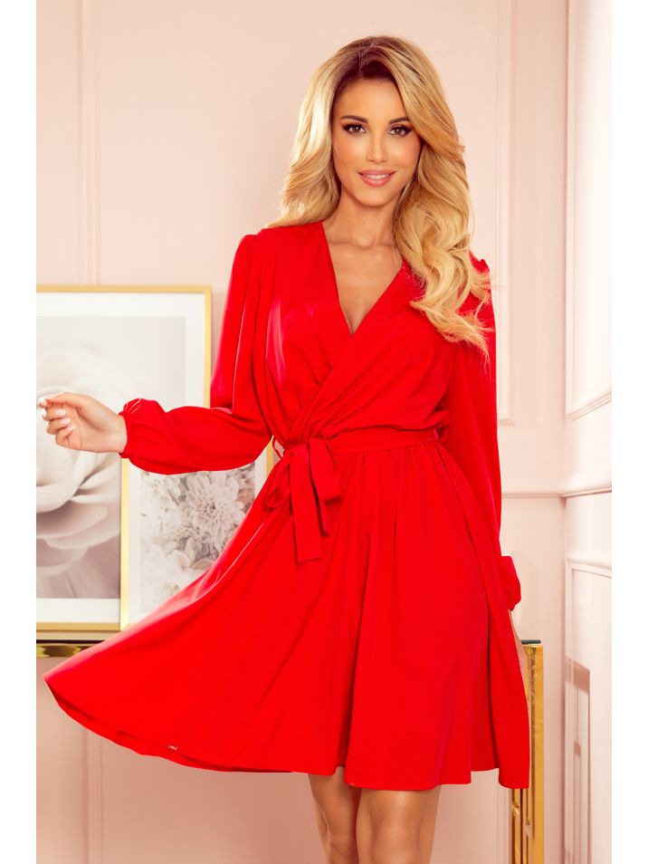 Numoco Dámské společenské šaty Bindy červená