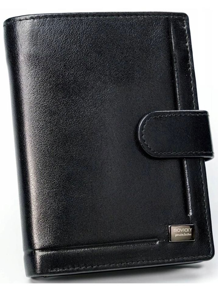 Rovicky Pánská kožená peněženka Kohaku černá