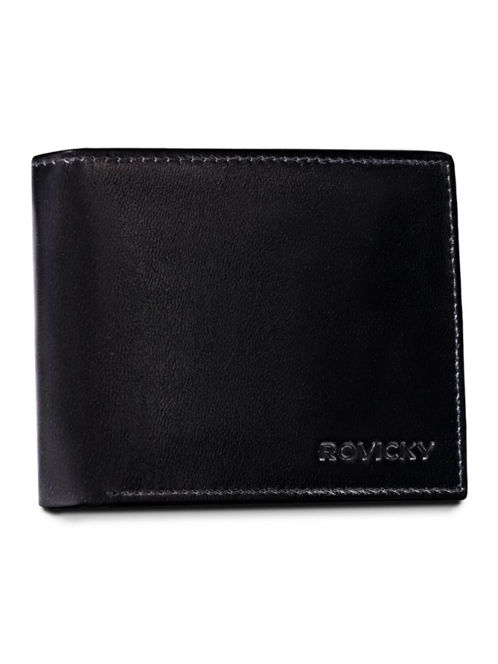 Rovicky Pánská kožená peněženka Yarata černá
