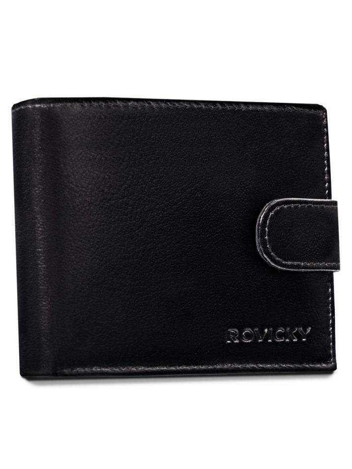 Rovicky Pánská kožená peněženka Gitsuna černá