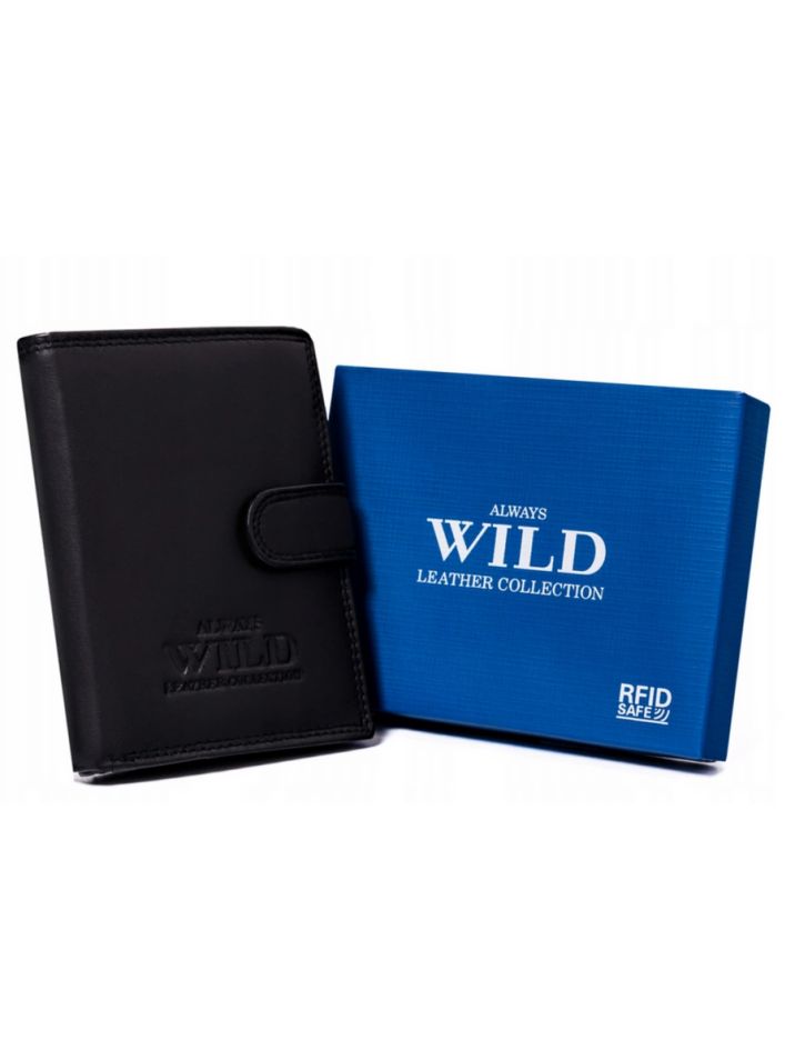 Always Wild Pánská kožená peněženka Takashi černá