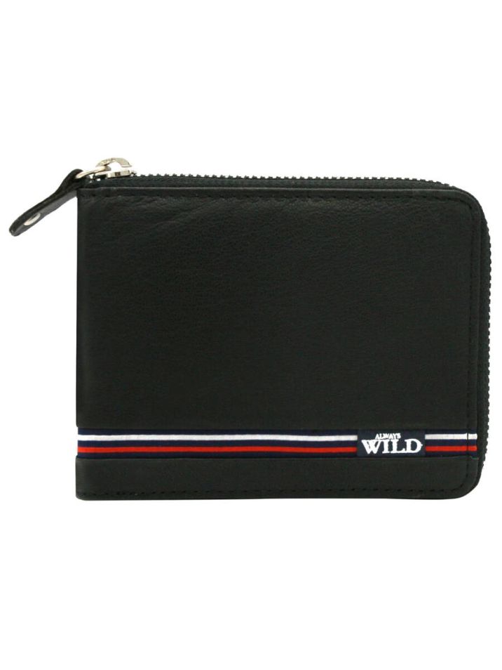Always Wild Pánská kožená peněženka Naozushi černá