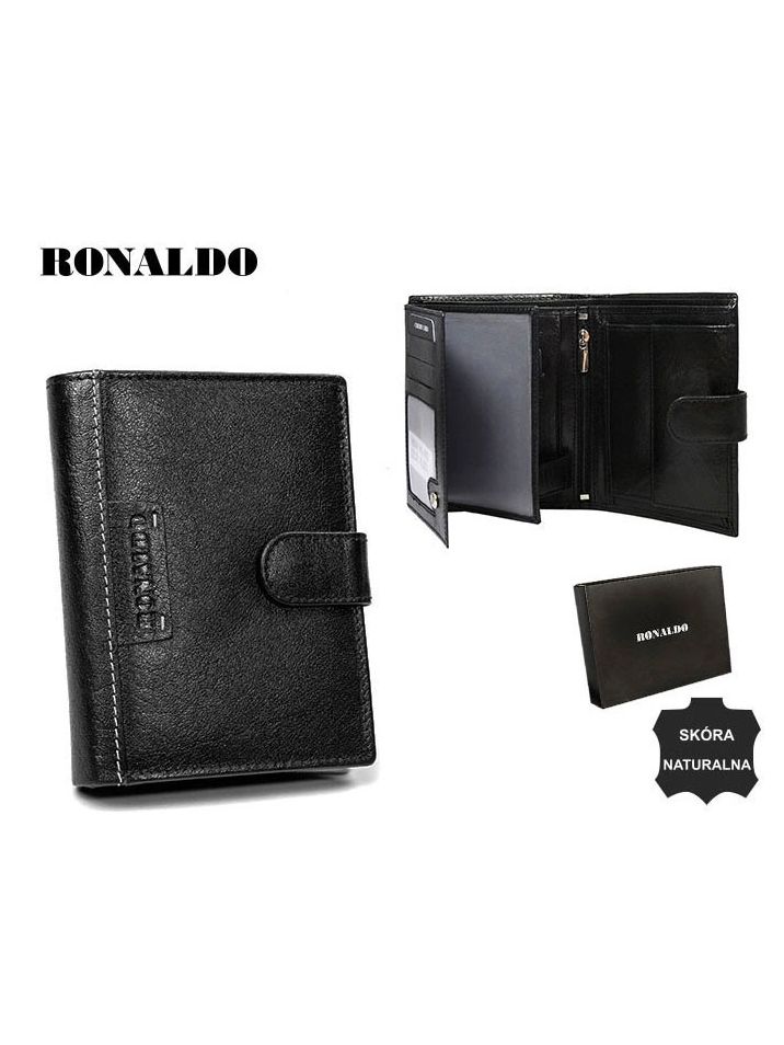 Ronaldo Pánská kožená peněženka Aszod černá