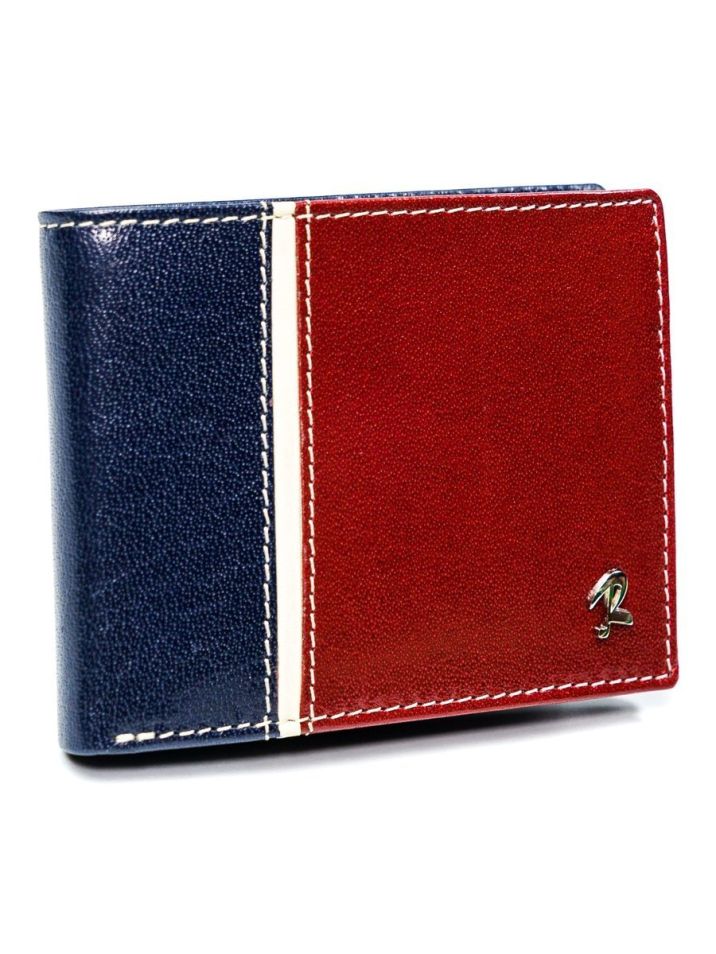 Rovicky Pánská kožená peněženka zabezpečena technologií RFID Veszto červená, modrá tmavá 