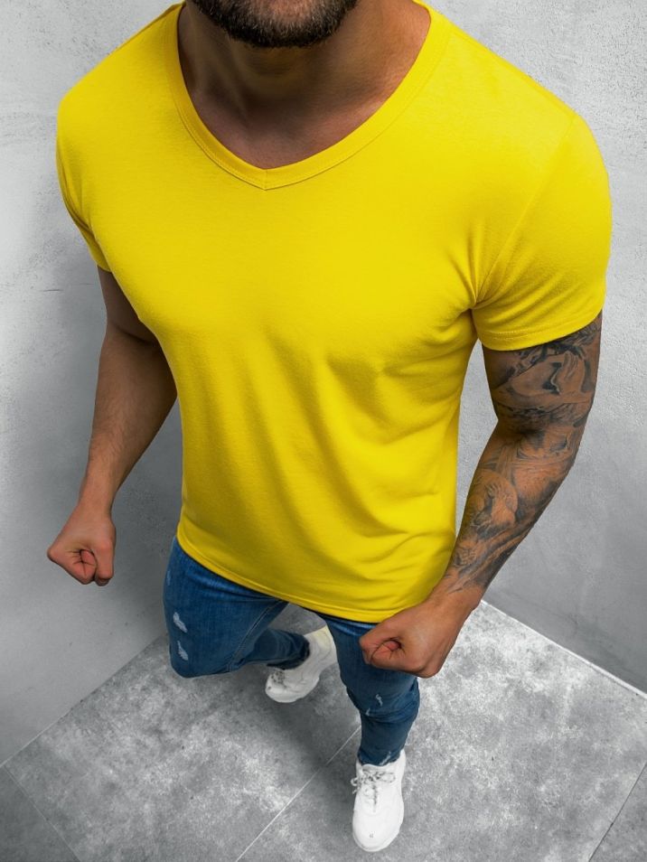 Ozonee Pánské tričko ﻿Kalina žlutá
