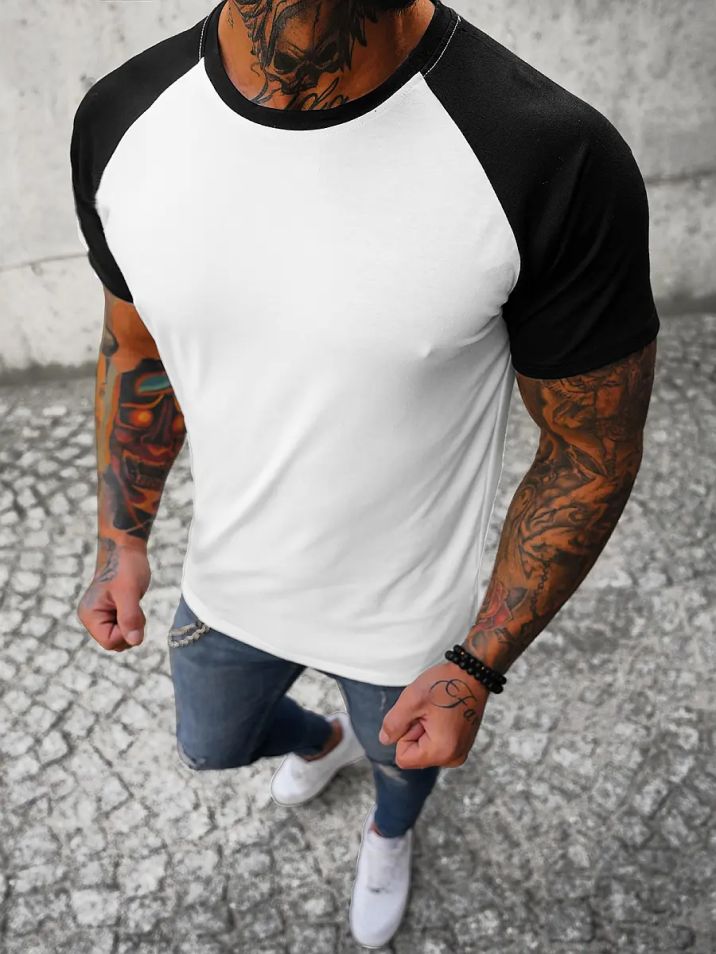 Ozonee Pánské tričko Minds bílá-černá