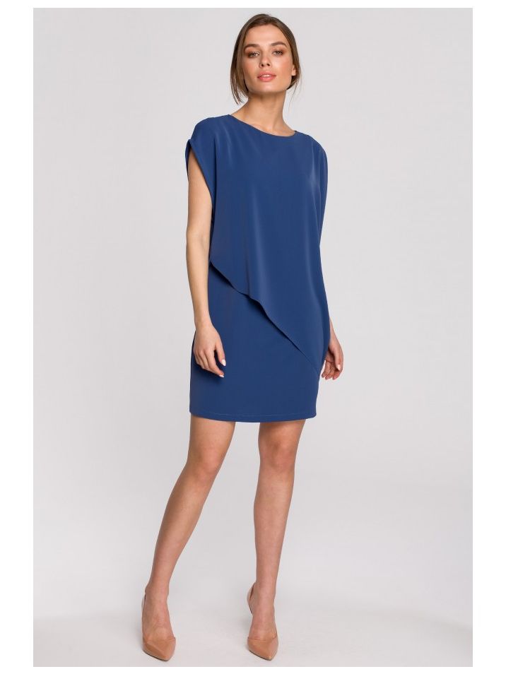 Stylove Dámské mini šaty Ishilla S262 nebesky modrá