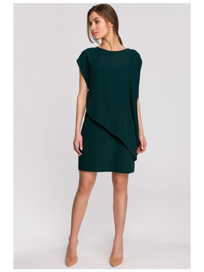 Stylove Dámské mini šaty Ishilla S262 zelená