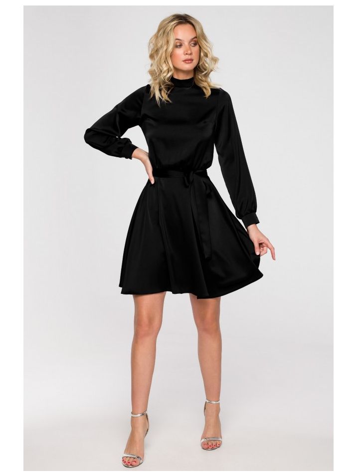 Makover Dámské mini šaty Adese K157 černá
