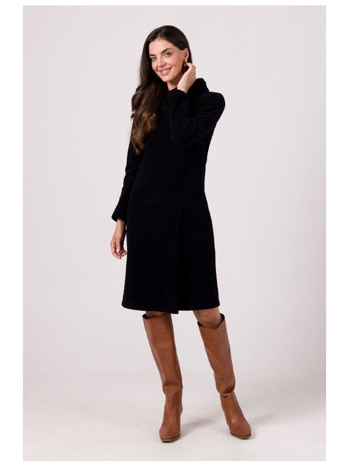 BeWear Dámské mikinové šaty Evrailes B270 černá
